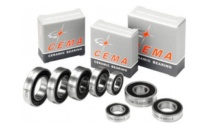 roulements céramiques CEMA pour moyeux de roue vélo 